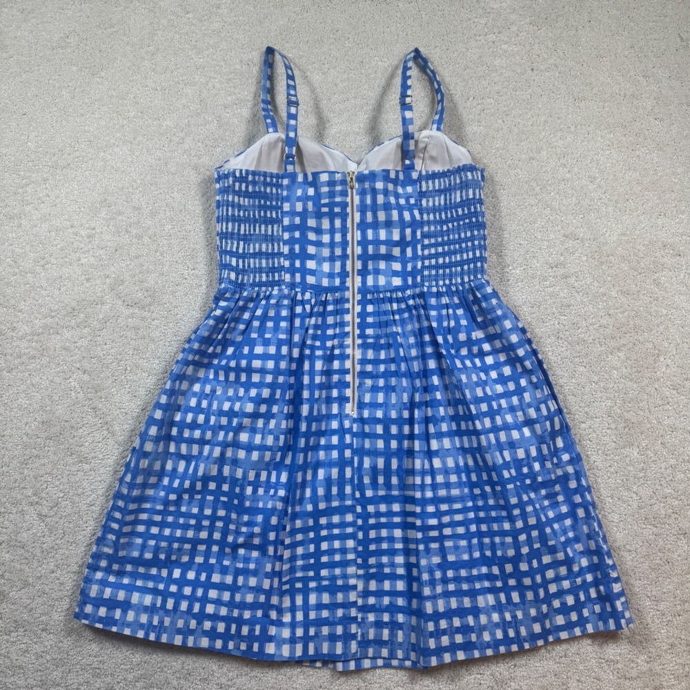 Lilly Pulitzer Dress Womens 8 Ardleigh Bennet Blue Feelin Beachy Gingham Dress - Picture 2 of 12
